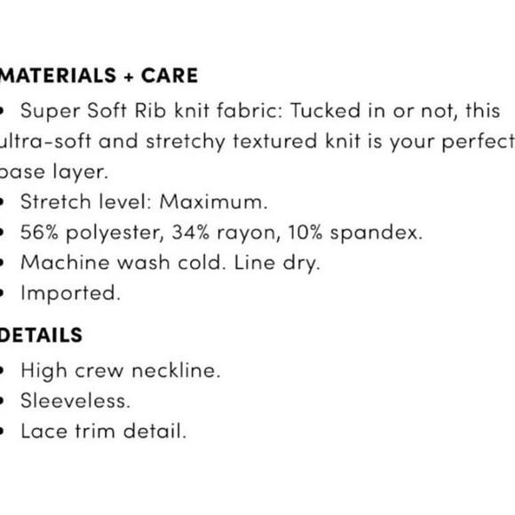 TORRID Ribbed High Neck Tank w/ Pretty Detailing Around Neck NWT Size 4X - Picture 5 of 6